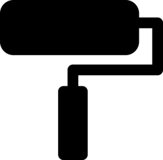 Paint Roller Silhouette Laser Cut Svg File, Free Vectors File